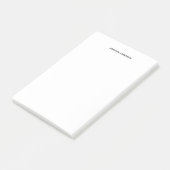 Persoonlijk eenvoudig wit post-it® notes (Schuin)