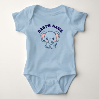 Persoonlijk Elefantje Baby Bodysuit