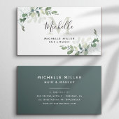 Persoonlijk Elegant Eucalyptus Monogram Visitekaartje
