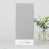 Persoonlijk Elegant Minimalistisch Silver-Bladwijz (Staand voorkant)