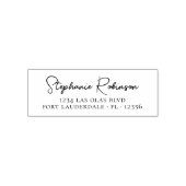 Persoonlijk Elegant Script Business Return-adres Zelfinktende Stempel (Design)