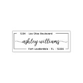 Persoonlijk Elegant Script Informele Retouradres S Zelfinktende Stempel (Design)