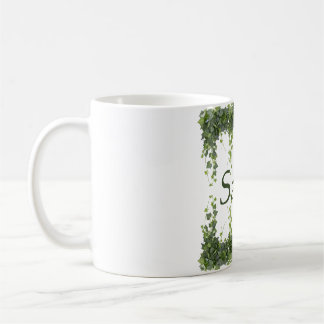 Persoonlijk Elegante Groene Klimop Botanische Fram Koffiemok