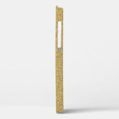 Persoonlijk elegante script goud glitter Case-Mate iPhone case (Achterkant / Links)
