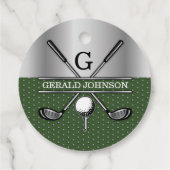 Persoonlijk Elege Golf Monogram Logo Bedankjes Labels (Achterkant)