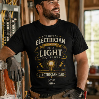 Persoonlijk elektricien vader shirt