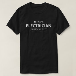 Persoonlijk elektricienscadeau voor mannen Grappig T-shirt