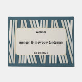 Persoonlijk en origineel huwelijk. deurmat (Voorkant)