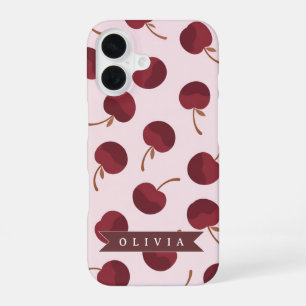 Persoonlijk esthetisch kerspatroon naam cadeau iPhone 16 hoesje