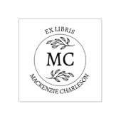 Persoonlijk Ex Libris Monogram Boek Rubberstempel (Afrduk)