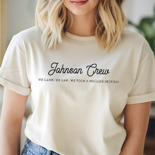 Persoonlijk Familie Reis T-shirt, Familie Reisgeze T-shirt