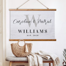 Persoonlijk familienaam gesigneerd stofbord