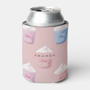 Persoonlijk Fantasievol Pastelkleurig Cupcake Patr Blikjeskoeler