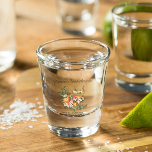Persoonlijk feestcadeau voor vrijgezellenweekend shot glas