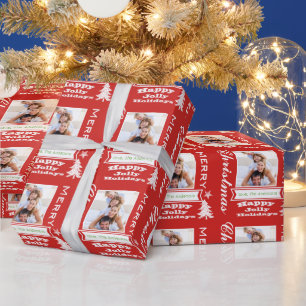 Persoonlijk feestdag fotopapier cadeaupapier