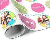 Persoonlijk feestdag fotopapier cadeaupapier (Rol Hoek)