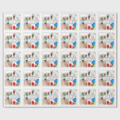 Persoonlijk feestdag fotopapier cadeaupapier (Vlak)