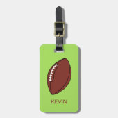 Persoonlijk Football Bagagelabel (Voorkant verticaal)