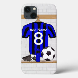 Persoonlijk football en zwart voetbal Jersey iPhone 13 Hoesje
