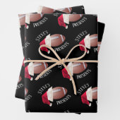 Persoonlijk Football Gelukkig kerstfeest Inpakpapier Vel (In situ)