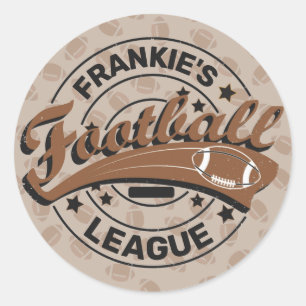 Persoonlijk Football League Player-team Ronde Sticker