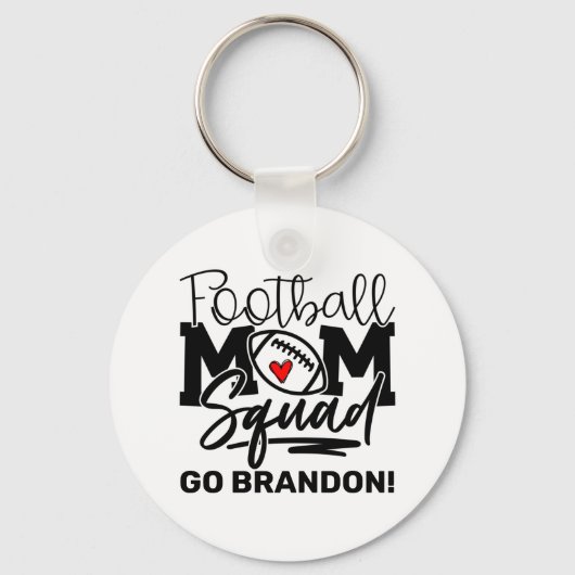 Persoonlijk Football Mam Squad Sleutelhanger (Voorkant)