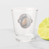Persoonlijk Football seizoen Shot Glas (Achterkant)