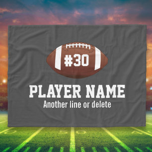 Persoonlijk Football Team Name Jersey Number Fleece Deken