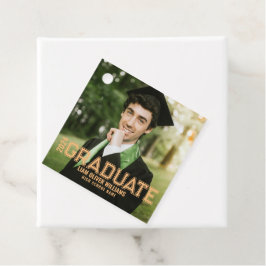 Persoonlijk foto afstudeerfeest 2024 bedankjes labels