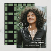 Persoonlijk foto-Afstuderen Save The Date (Voorkant / Achterkant)