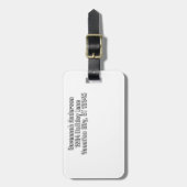 Persoonlijk foto-Bagagelabel Bagagelabel (Voorkant verticaal)