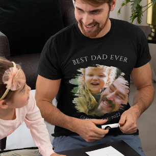 Persoonlijk foto best dad ever T-shirt