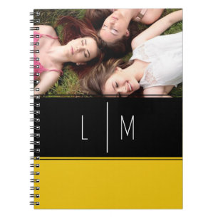 Persoonlijk foto kleurblok schoolnotitieboek notitieboek