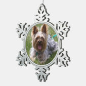 Persoonlijk foto Snowflake Ornament (Rechts)