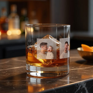Persoonlijk Foto Whiskyglas voor Papa Op Maat Gem Whisky Glas