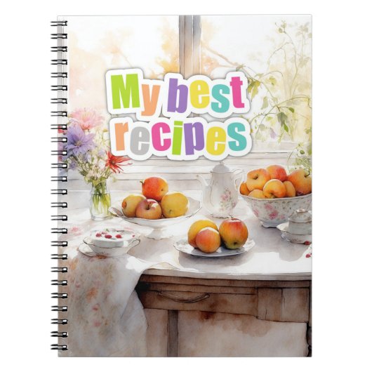 Persoonlijk fotoalbum met spiraal notitieboek (Voorkant)