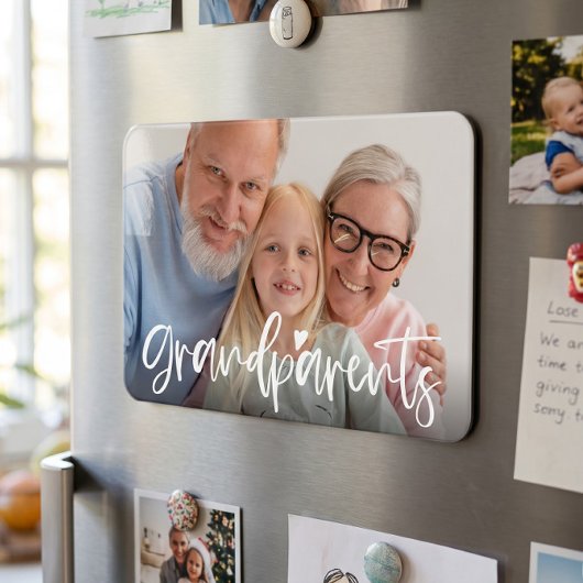 Persoonlijk Fotocadeau met Grootouders Liefdes Tek Magneet