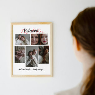 Persoonlijk Fotocollage Cadeau voor Moeder Poster