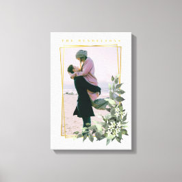 Persoonlijk fotofloraal lijst canvas afdruk