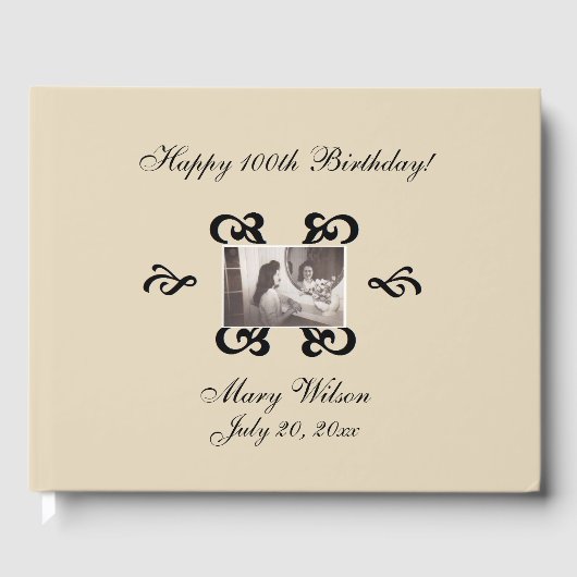 Persoonlijk fotogastboek gastenboek (Voorkant)