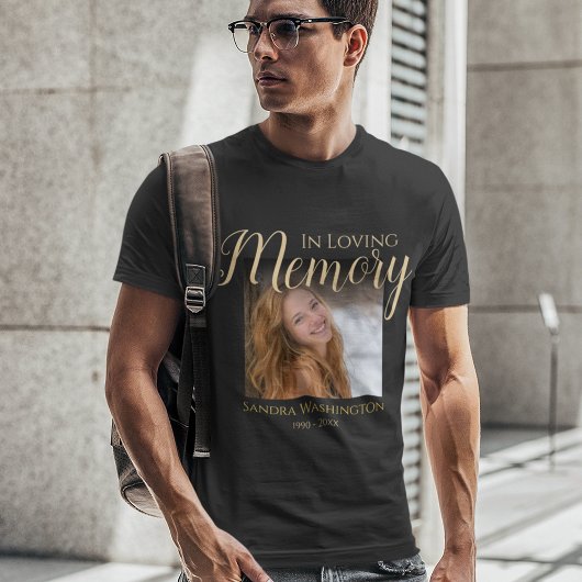Persoonlijk Fotografie Herdenkings T-Shirt