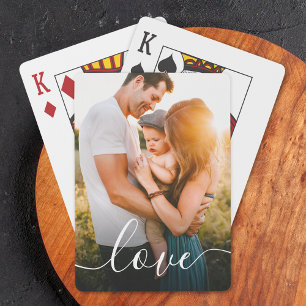 Persoonlijk Fotoliefdescript Pokerkaarten