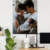 Persoonlijk fotoliefdesscript voor familie poster (Thuiskantoor)
