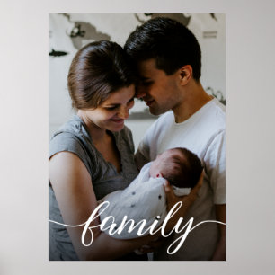 Persoonlijk fotoliefdesscript voor familie poster