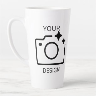 Persoonlijk Fotologo Verjaardagscadeau Zakelijk  Latte Mok