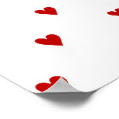 Persoonlijk fotoroze hartframe moderne verjaardag poster (Hoek)