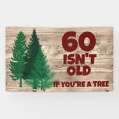 Persoonlijk Funny Birthday Old Age Spandoek (Horizontaal)