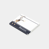 Persoonlijk Funny Cheeky Monkey Post-it® Notes (Schuin)