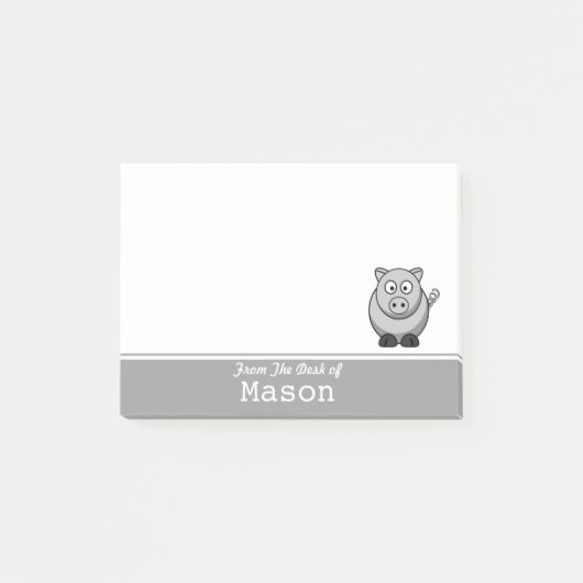 Persoonlijk Funny Fat Pig Post-it® Notes (Voorkant)