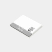 Persoonlijk Funny Fat Pig Post-it® Notes (Schuin)